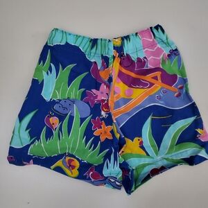 Animal print colourful shorts